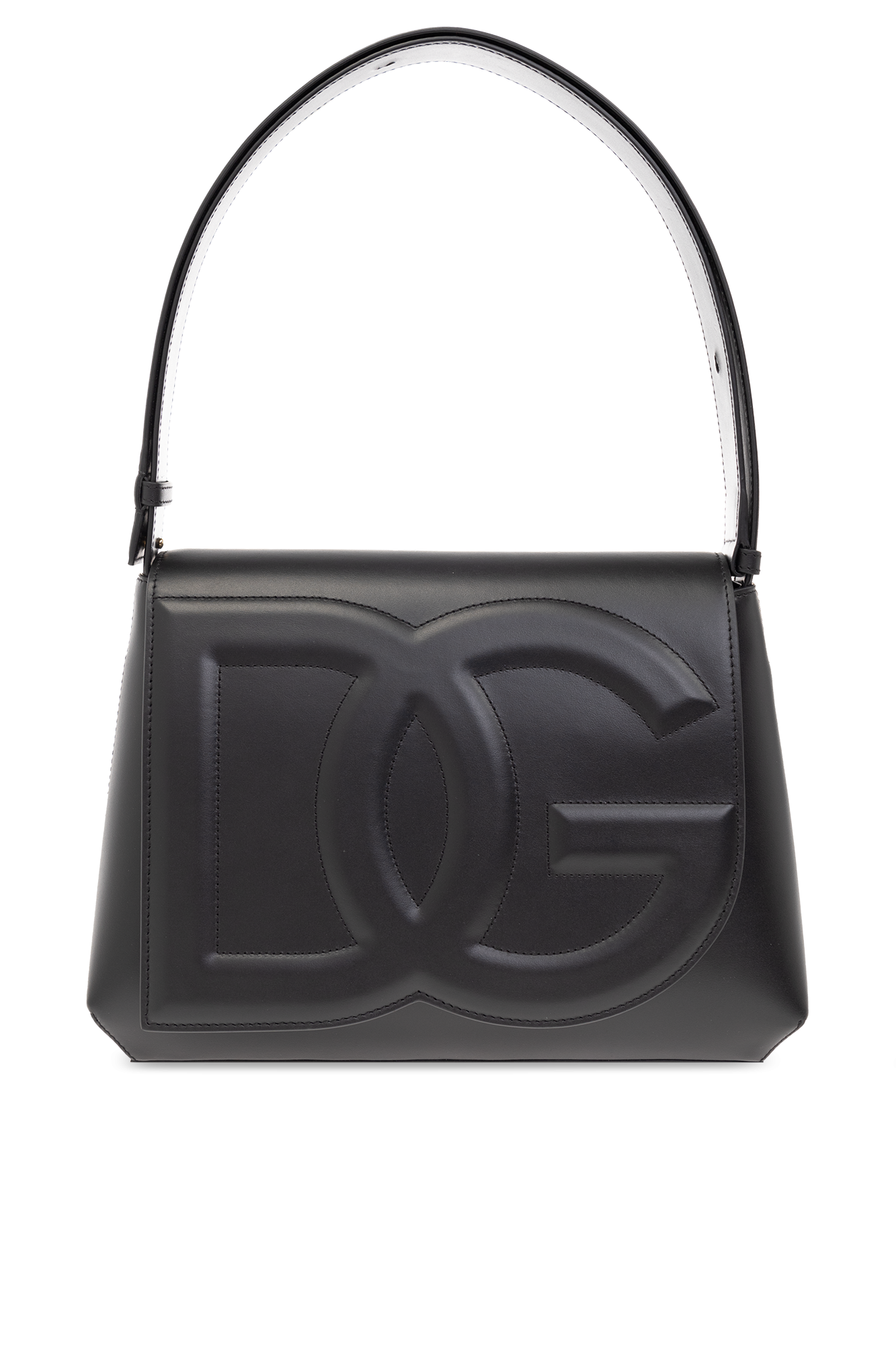 Dolce & Gabbana Shoulder Bag With Logo In Black | ModeSens